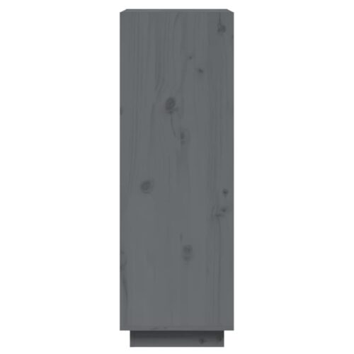 Book Cabinet/Room Divider Grey 60x35x103cm Solid Wood Pine - Image 6