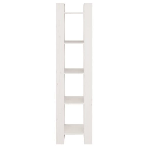 Book Cabinet/Room Divider White 41x35x160cm Solid Wood Pine - Image 5