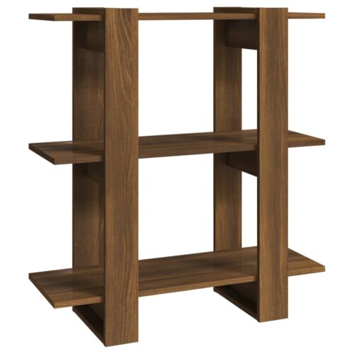 Book Cabinet/Room Divider Brown Oak 80x30x87cm - Image 2