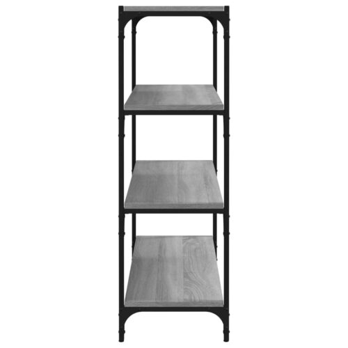 Book Cabinet Grey Sonoma 80x33x100cm Engineered Wood Steel - Image 6