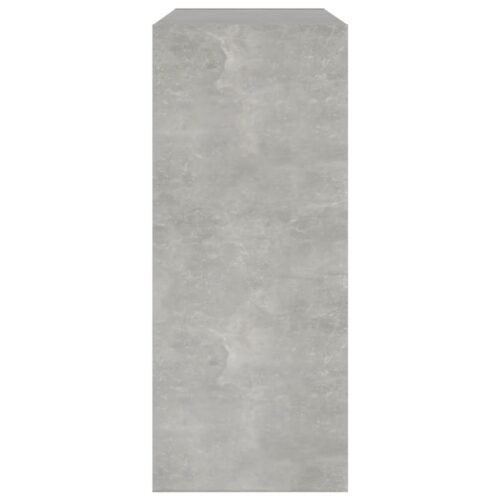 Display Storage Bookshelf Tier Book Cabinet Shelf Wooden Divider Concrete Grey - Image 4