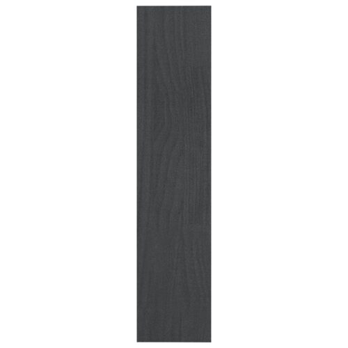 Book Cabinet/Room Divider Grey 100x30x135.5cm Solid Pinewood - Image 6