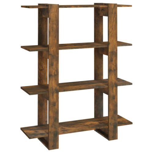 Book Cabinet/Room Divider Smoked Oak 100x30x123.5cm - Image 2