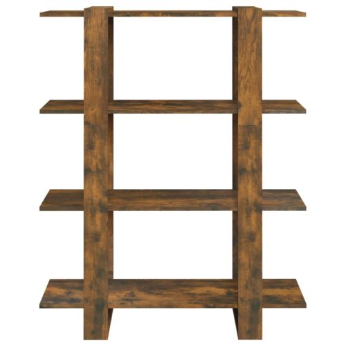 Book Cabinet/Room Divider Smoked Oak 100x30x123.5cm - Image 3