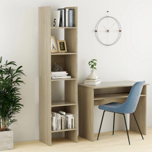 Book Cabinet Sonoma Oak 40x35x180cm Engineered Wood