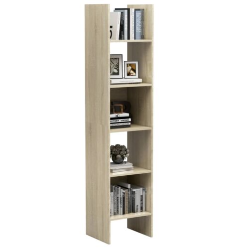 Book Cabinet Sonoma Oak 40x35x180cm Engineered Wood - Image 5