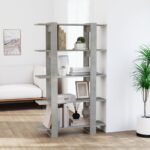 Book Cabinet/Room Divider Concrete Grey 100x30x160cm