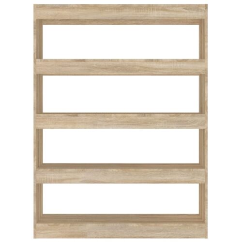 Book Cabinet/Room Divider Sonoma Oak 100x30x135cm - Image 3