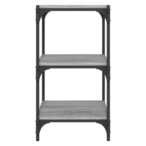 Book Cabinet Grey Sonoma 40x33x70.5cm Engineered Wood Steel - Image 5