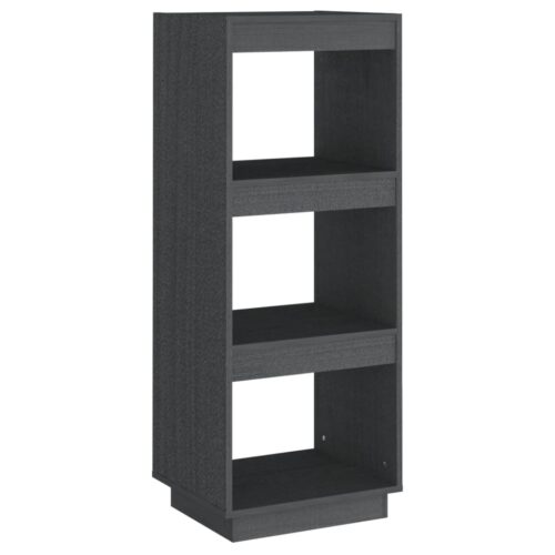 Book Cabinet/Room Divider Grey 40x35x103cm Solid Pinewood - Image 2