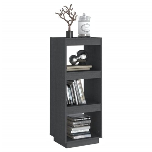 Book Cabinet/Room Divider Grey 40x35x103cm Solid Pinewood - Image 4