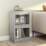 Book Cabinet/Room Divider Grey Sonoma 40x30x72cm