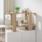 Book Cabinet/Room Divider Sonoma Oak 80x30x51cm