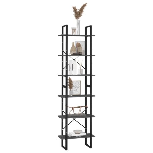 Storage Shelf Grey 60x30x210cm Engineered Wood - Image 7