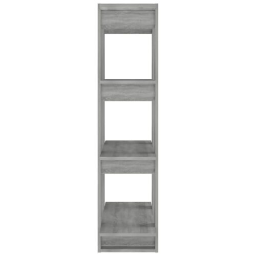 Book Cabinet/Room Divider Grey Sonoma 80x30x123.5cm - Image 6