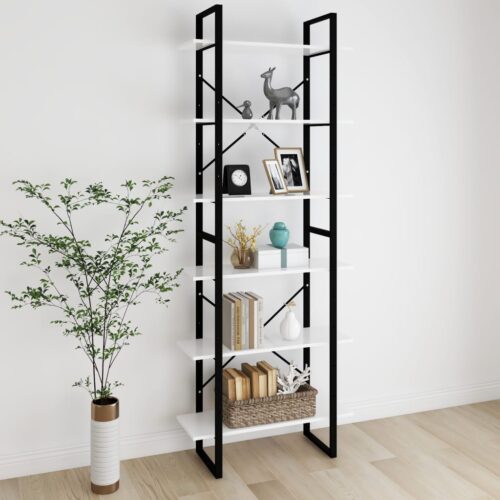 High Cabinet White 80x30x210cm Engineered Wood