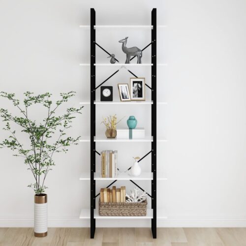High Cabinet White 80x30x210cm Engineered Wood - Image 4