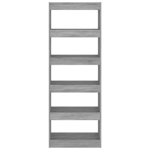 Book Cabinet/Room Divider Concrete Grey 60x30x166cm Engineered Wood - Image 4