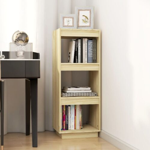 Book Cabinet/Room Divider 40x35x103cm Solid Pinewood - Image 3