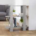 Book Cabinet/Room Divider Concrete Grey 80x30x87cm