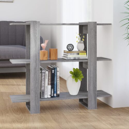 Book Cabinet/Room Divider Grey Sonoma 100x30x87cm