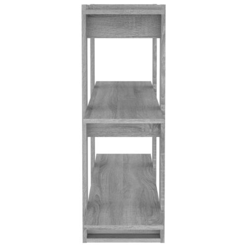 Book Cabinet/Room Divider Grey Sonoma 100x30x87cm - Image 4