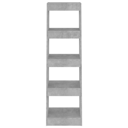 Book Cabinet/Room Divider Concrete Grey 40x30x135cm - Image 5