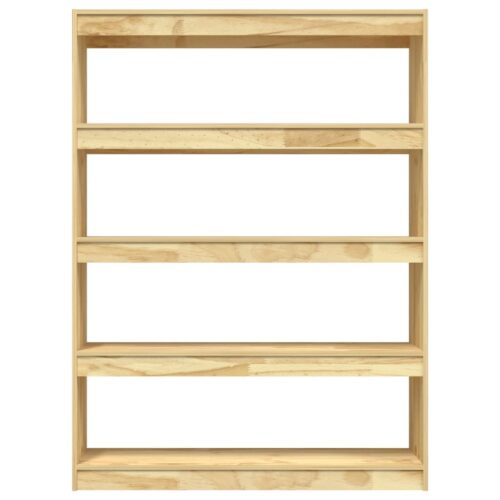 Book Cabinet/Room Divider 100x30x135.5cm Solid Pinewood - Image 5