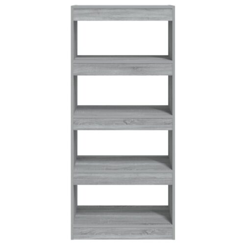 Book Cabinet/Room Divider Grey Sonoma 60x30x135cm Engineered Wood - Image 5