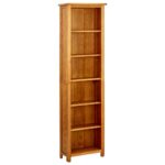 6-Tier Solid Wooden Bookshelf Display Storage Book Cabinet Rack Bookcase Shelf