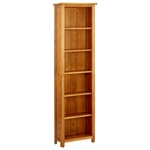6-Tier Solid Wooden Bookshelf Display Storage Book Cabinet Rack Bookcase Shelf