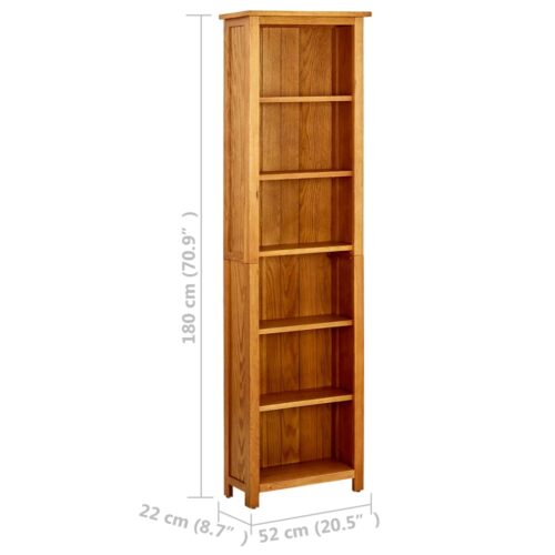 6-Tier Solid Wooden Bookshelf Display Storage Book Cabinet Rack Bookcase Shelf - Image 6