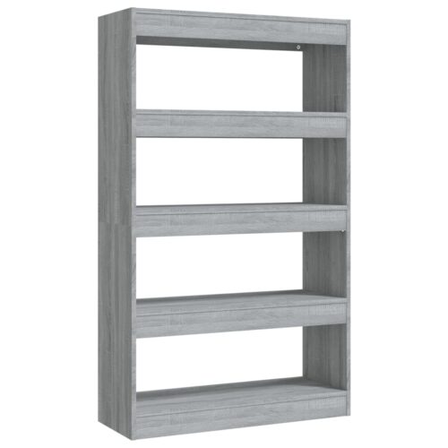 Book Cabinet/Room Divider Grey Sonoma 80x30x135cm Engineered Wood - Image 2