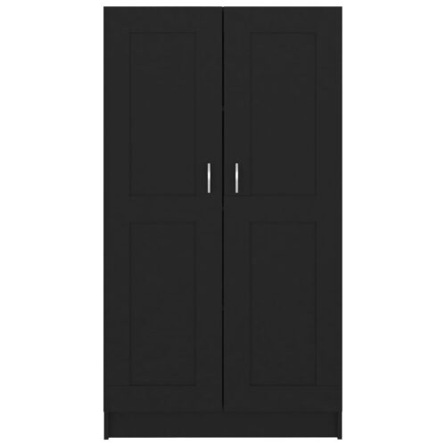 Book Cabinet Black 82.5x30.5x150cm Engineered Wood - Image 6