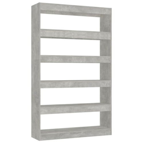 Book Cabinet/Room Divider Concrete Grey 100x30x166cm - Image 2