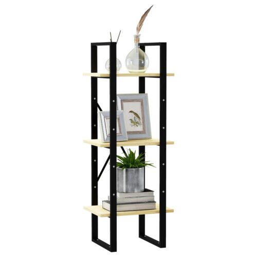 3-Tier Book Cabinet 40x30x105cm Solid Pinewood - Image 4