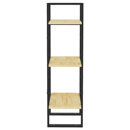 3-Tier Book Cabinet 40x30x105cm Solid Pinewood - Image 6