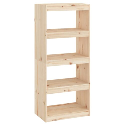 Book Cabinet/Room Divider 60x30x135.5cm Solid Wood Pine - Image 2