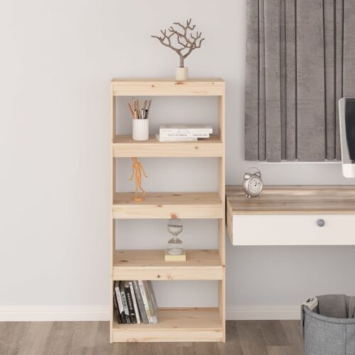 Book Cabinet/Room Divider 60x30x135.5cm Solid Wood Pine - Image 3