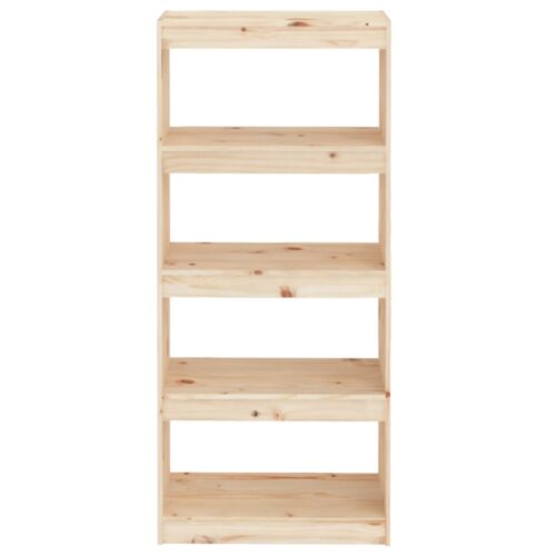 Book Cabinet/Room Divider 60x30x135.5cm Solid Wood Pine - Image 5