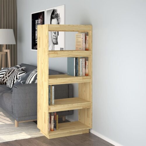 Book Cabinet/Room Divider 60x35x135cm Solid Pinewood