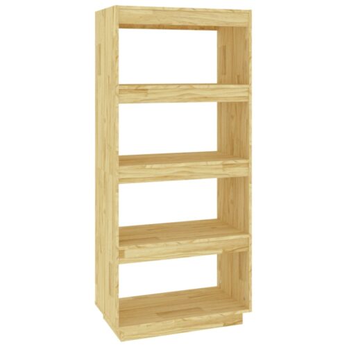 Book Cabinet/Room Divider 60x35x135cm Solid Pinewood - Image 2