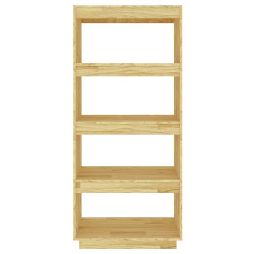 Book Cabinet/Room Divider 60x35x135cm Solid Pinewood - Image 5