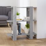 Book Cabinet/Room Divider Grey Sonoma 80x30x87cm