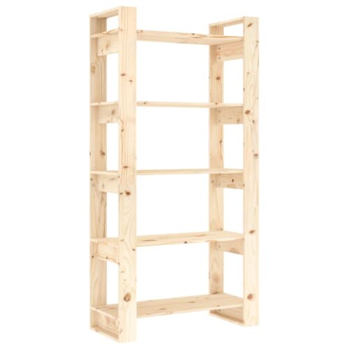 Book Cabinet/Room Divider 80x35x160cm Solid Wood - Image 2