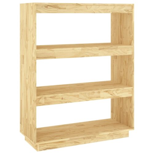 Book Cabinet/Room Divider 80x35x103cm Solid Pinewood - Image 2