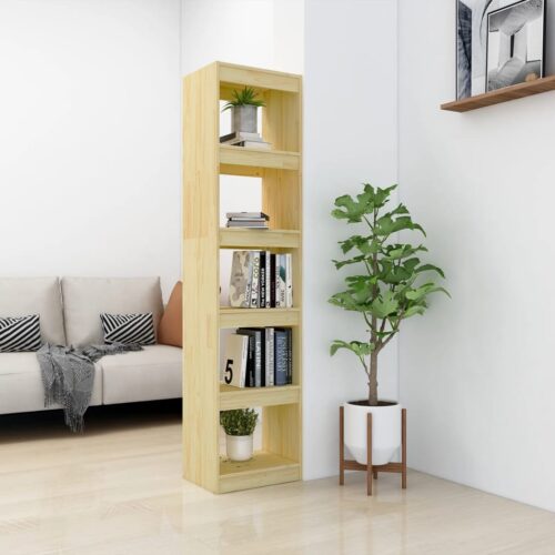 Book Cabinet/Room Divider 40x30x167.5cm Solid Pinewood - Image 3