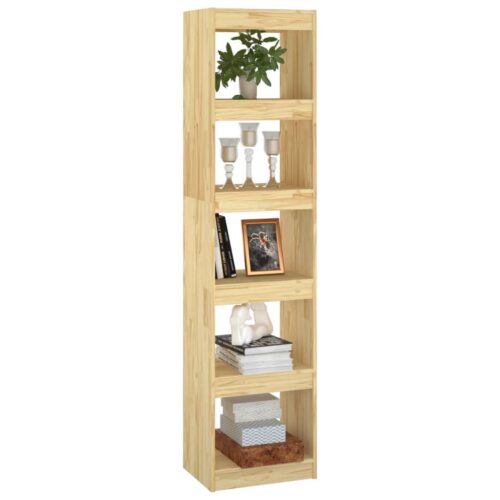 Book Cabinet/Room Divider 40x30x167.5cm Solid Pinewood - Image 4
