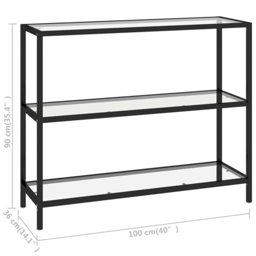 Shelf Transparent 100x36x90cm Tempered Glass - Image 7