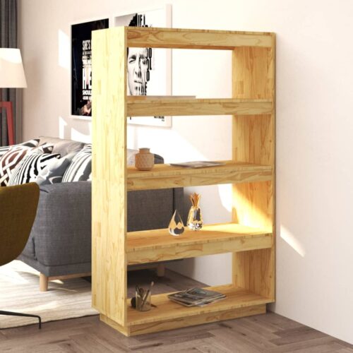 Book Cabinet/Room Divider 80x35x135cm Solid Pinewood
